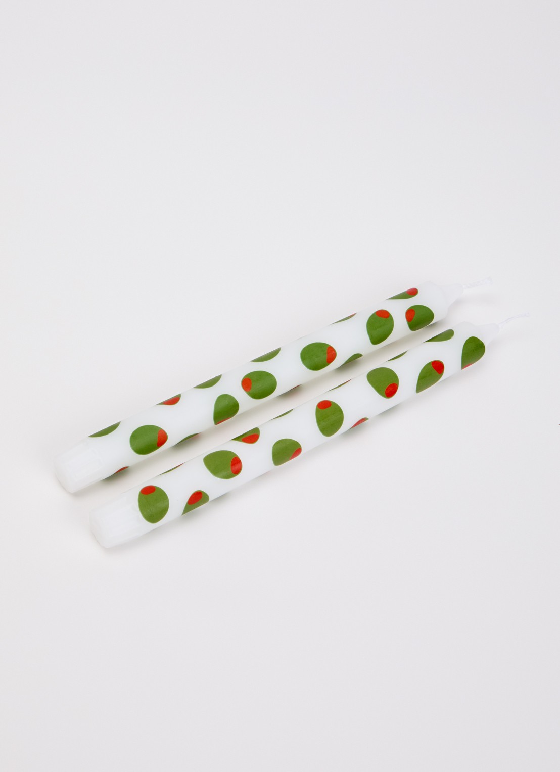 DOIY Olivia dinerkaars 25 cm set van 2  - voorkant 2 groen