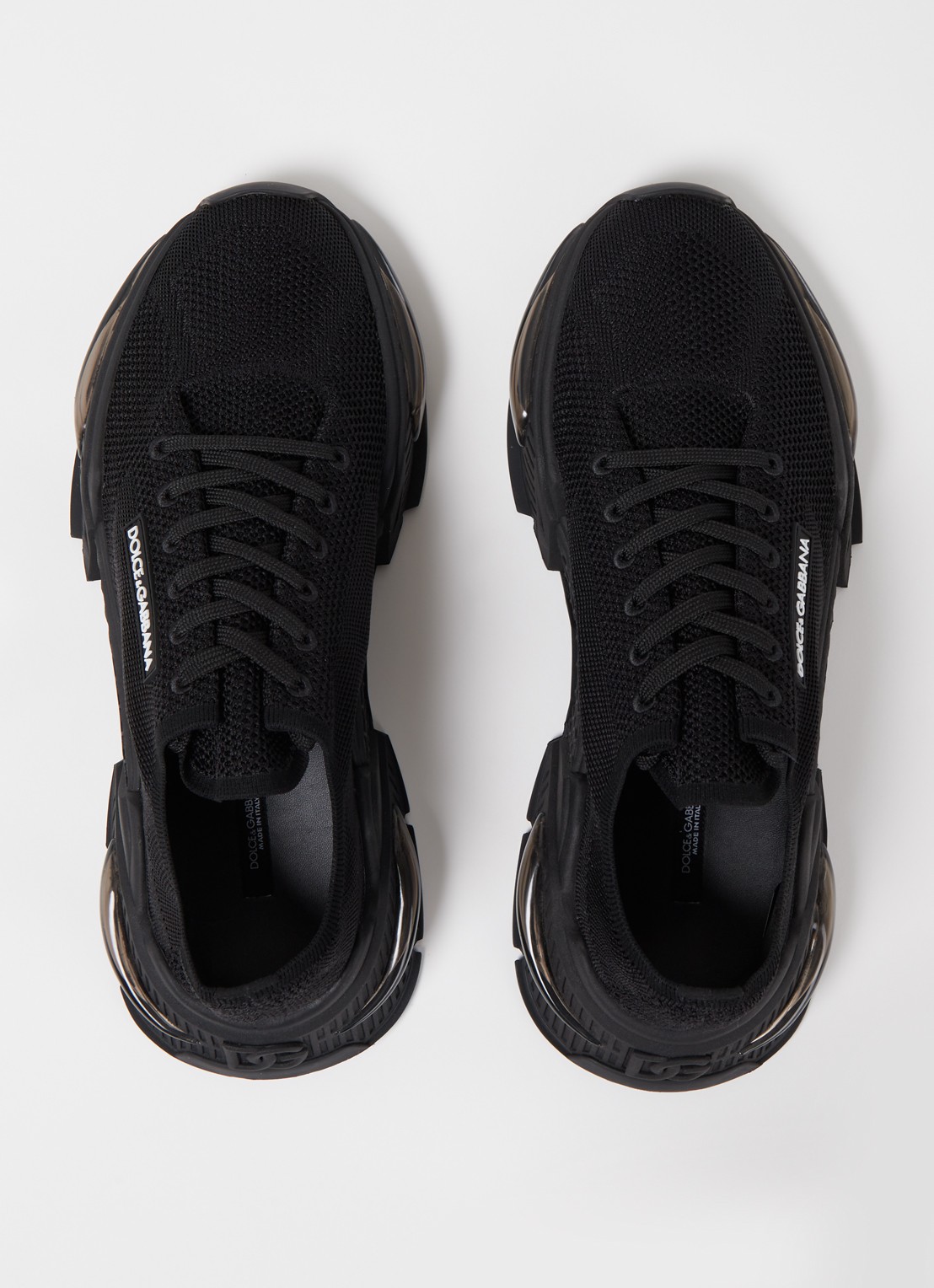 Dolce & Gabbana Airmaster sneaker met gebreid bovenwerk - detail 3 zwart