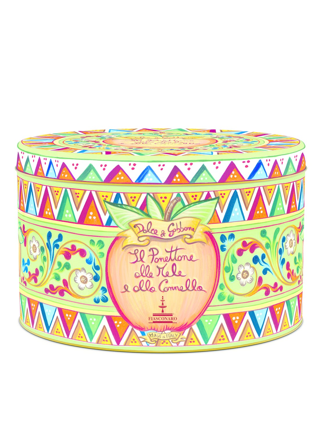 Dolce & Gabbana Appel en Kaneel Panettone in bewaarblik 1kg - assorti - voorkant undefined