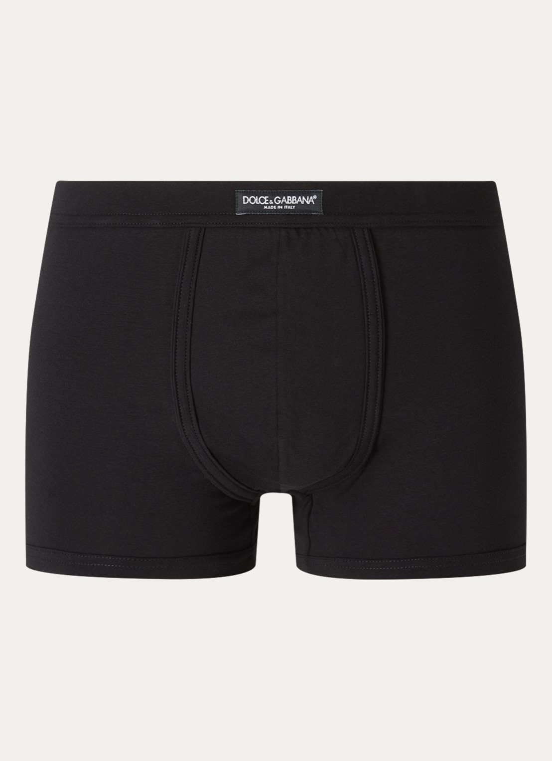Dolce & Gabbana Boxerhort met logoband - voorkant 3 zwart