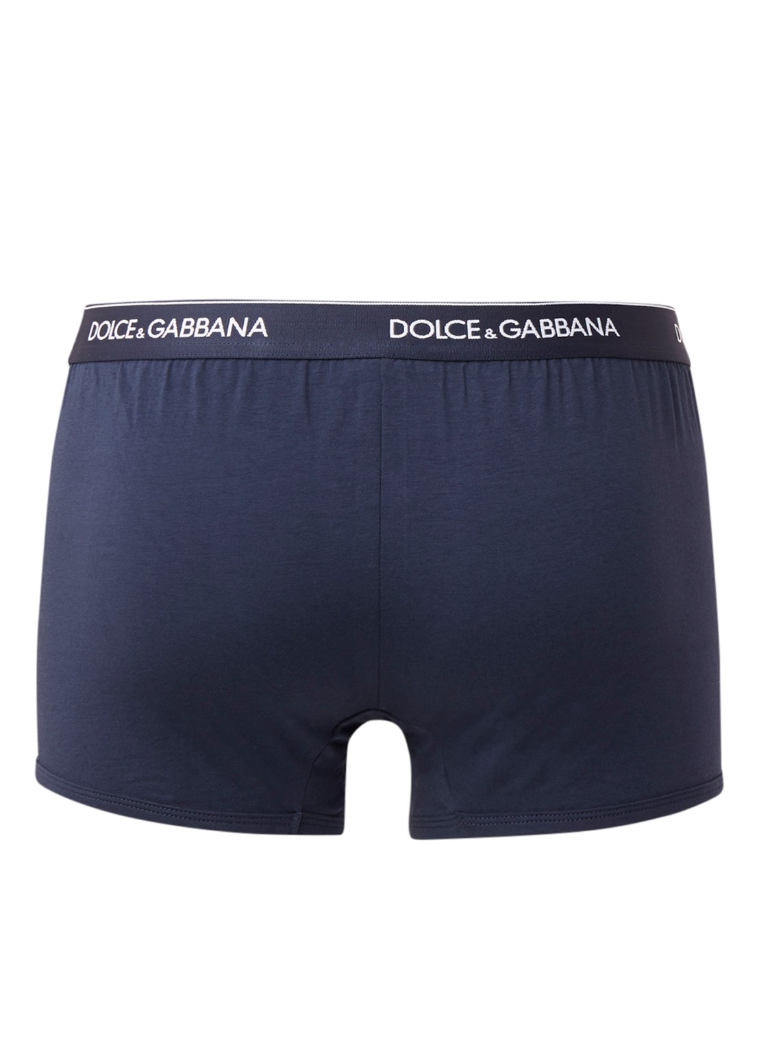 Dolce & Gabbana Boxershorts met logoband in 2-pack - achterkant donkerblauw