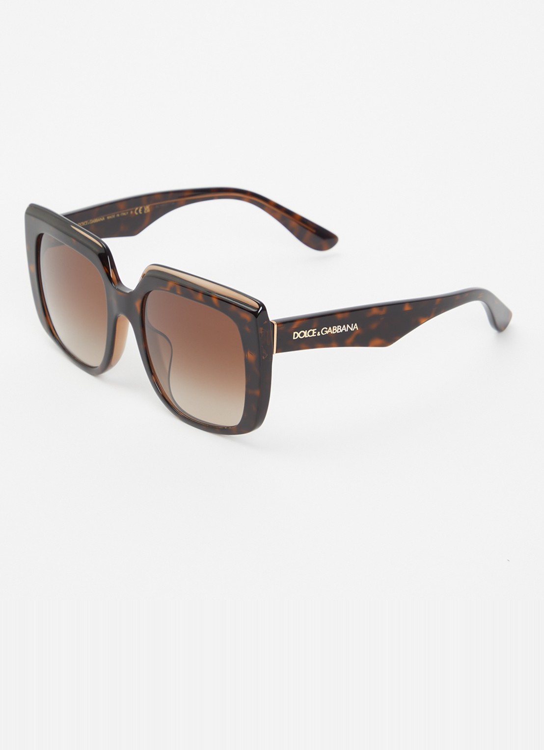 Dolce & Gabbana Butterfly zonnebril DG4414F - voorkant donkerbruin