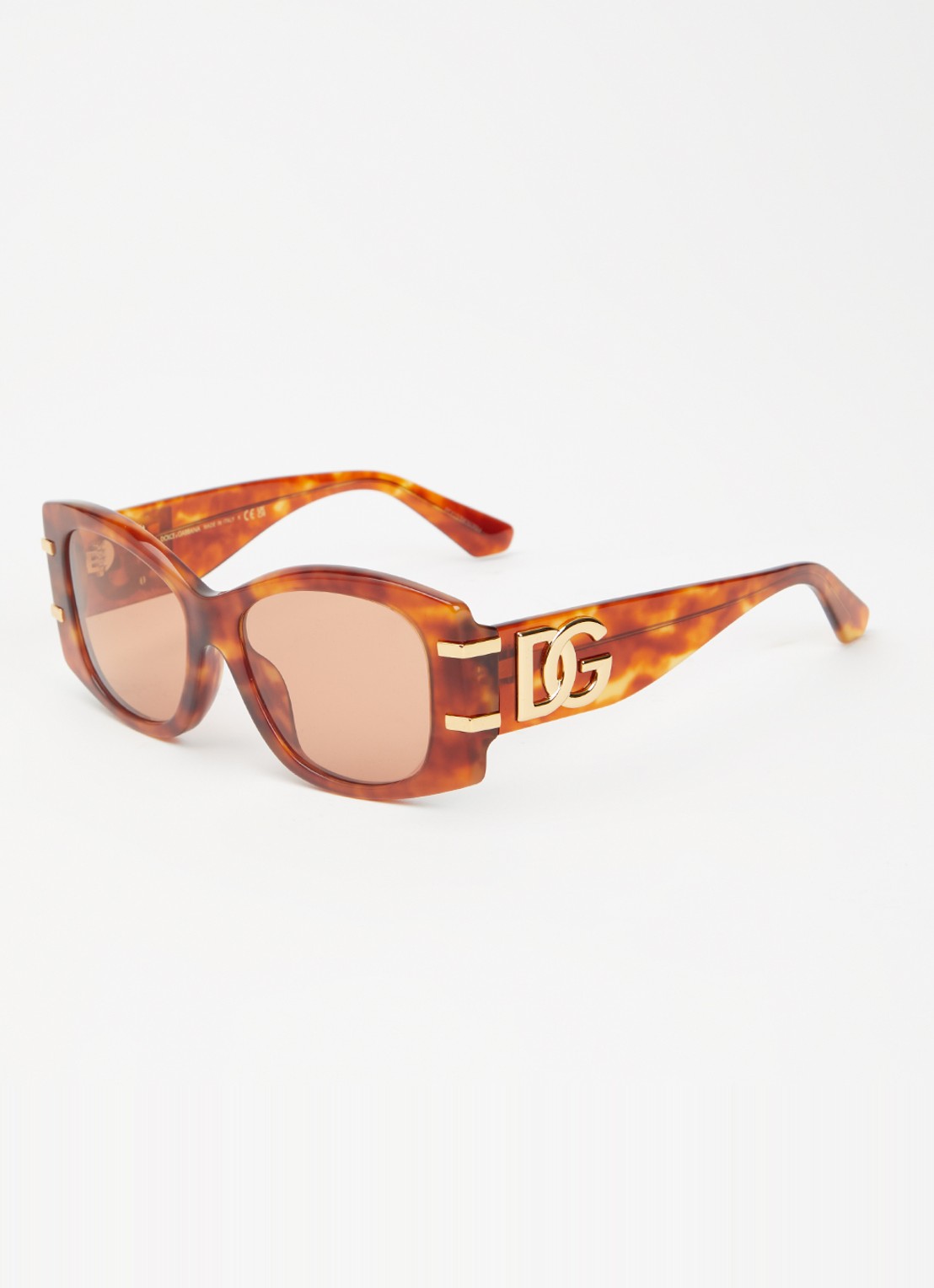 Dolce & Gabbana Butterfly zonnebril DG4501 - voorkant 4 oranjebruin