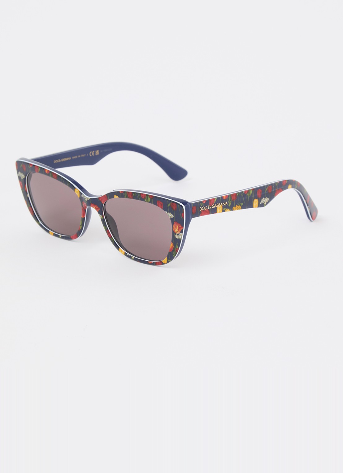 Dolce & Gabbana Butterfly zonnebril DX4427  - voorkant 4 donkerblauw