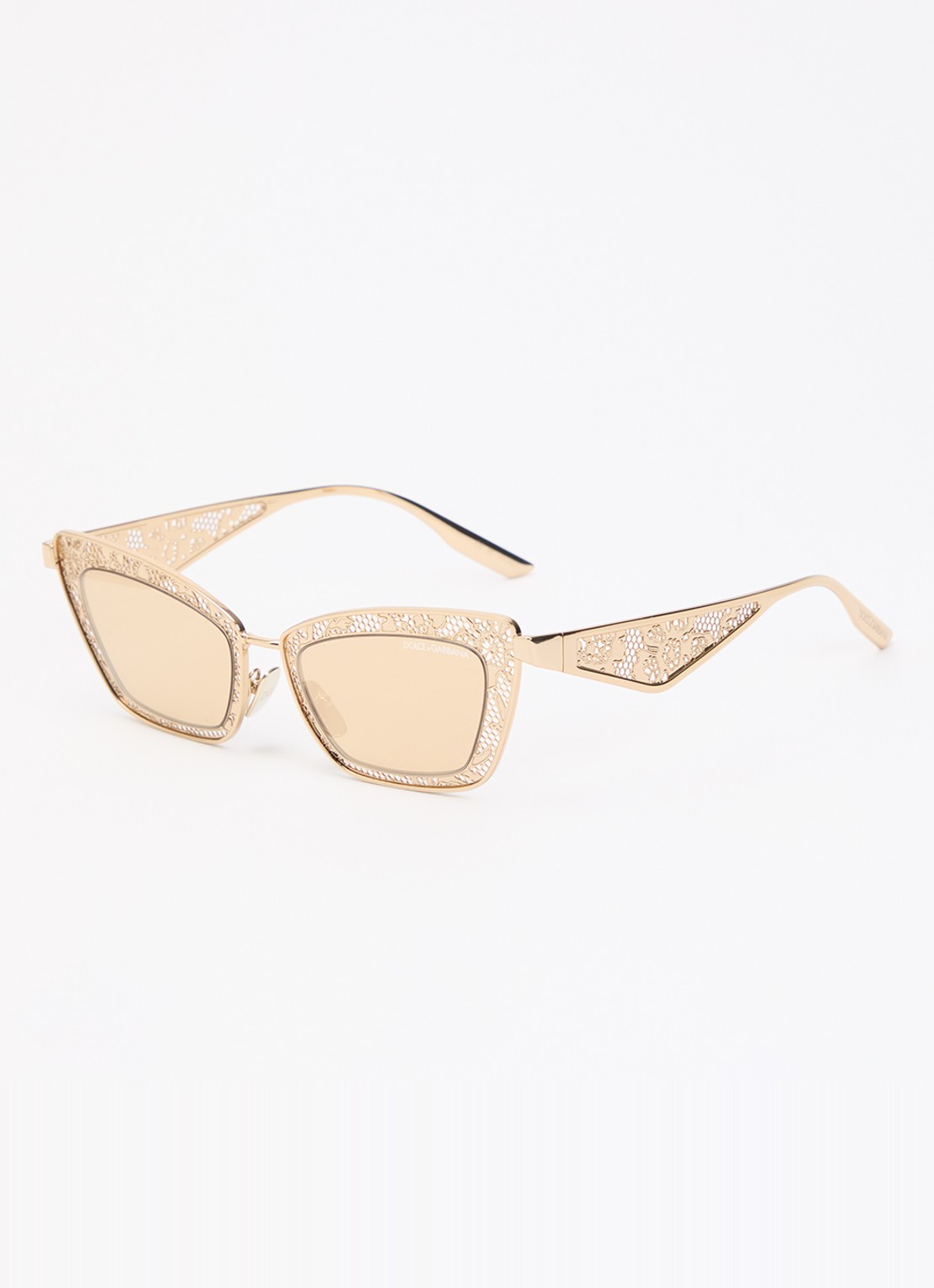 Dolce & Gabbana Cat Eye zonnebril DG2311 - voorkant goud