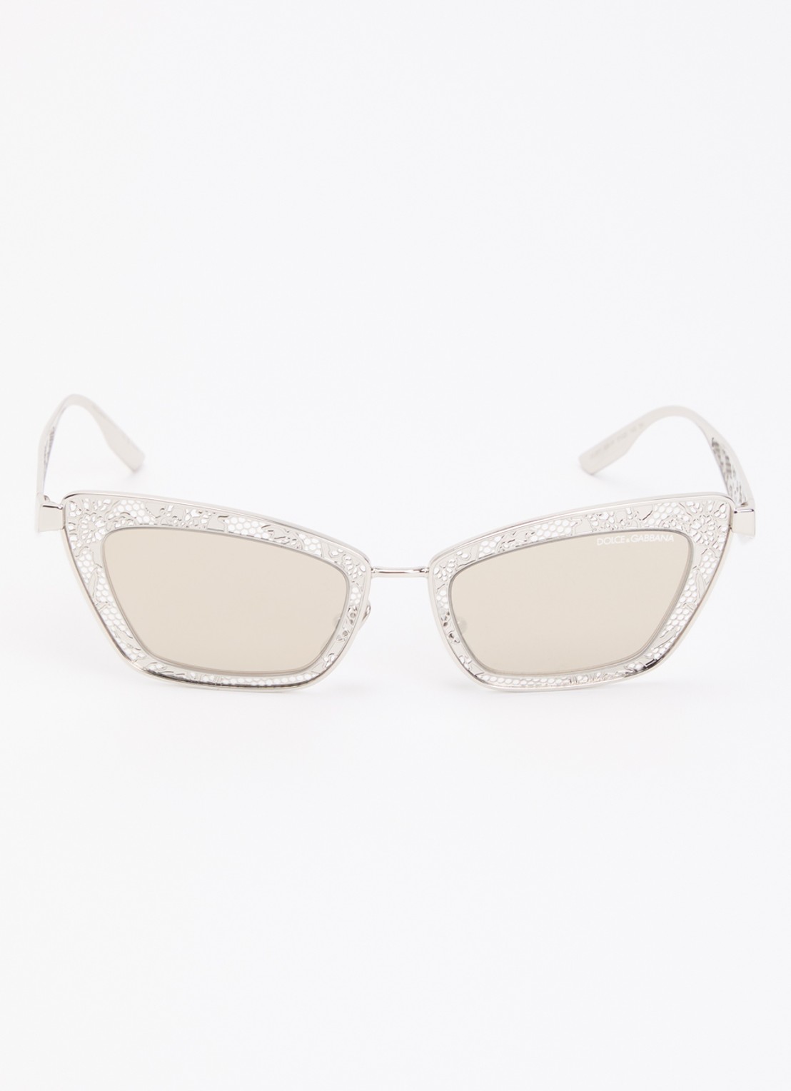 Dolce & Gabbana Cat Eye zonnebril DG2311 - detail 2 zilver