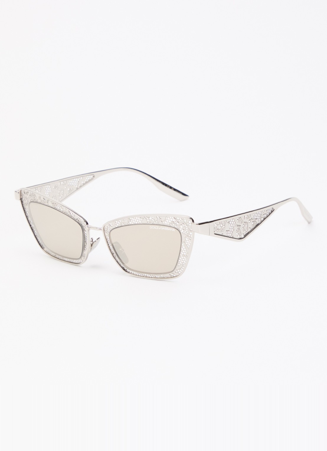 Dolce & Gabbana Cat Eye zonnebril DG2311 - voorkant zilver