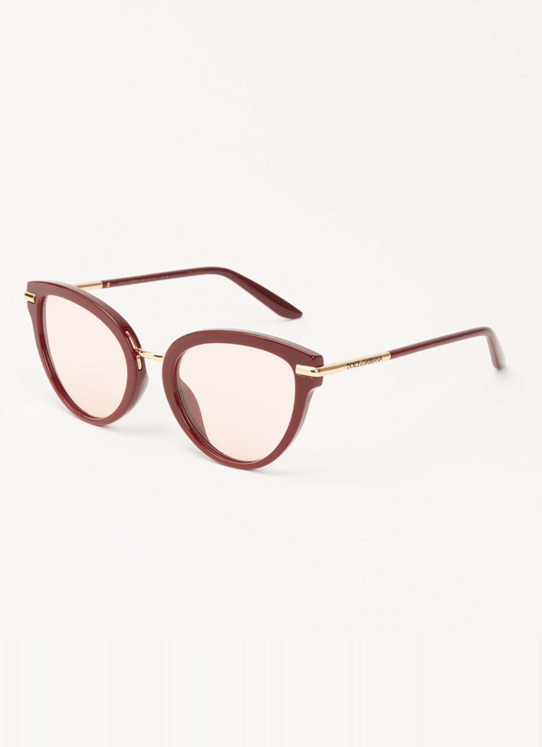 Dolce & Gabbana Cat Eye zonnebril DG4492   - voorkant rood