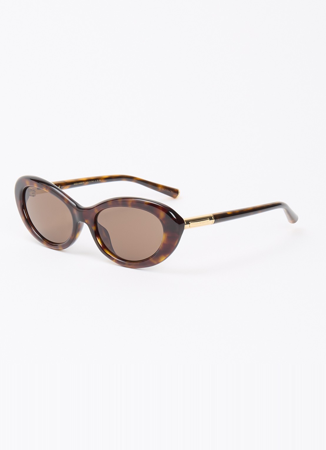 Dolce & Gabbana Cat Eye zonnebril DG4519 - voorkant donkerbruin