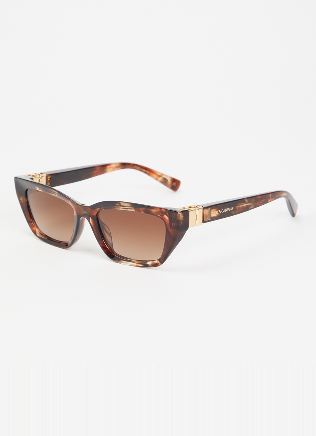 Dolce & Gabbana Cat Eye zonnebril DG4532 - voorkant bruin
