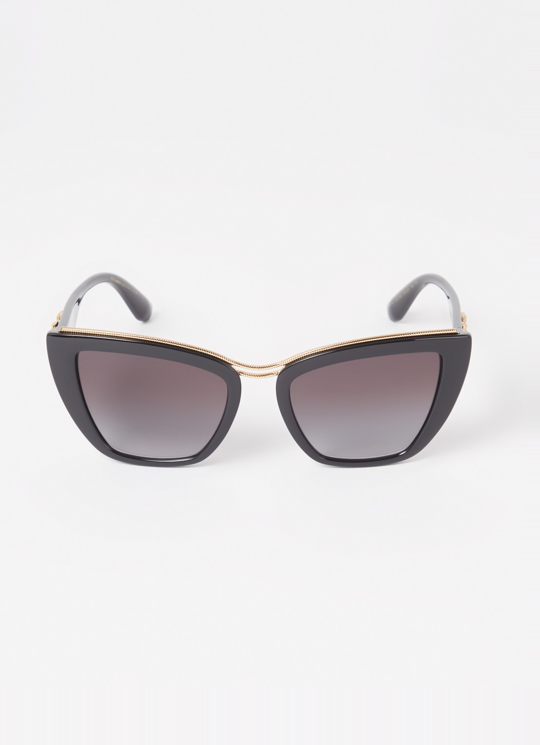 Dolce & Gabbana Cat Eye zonnebril DG6144 - detail zwart