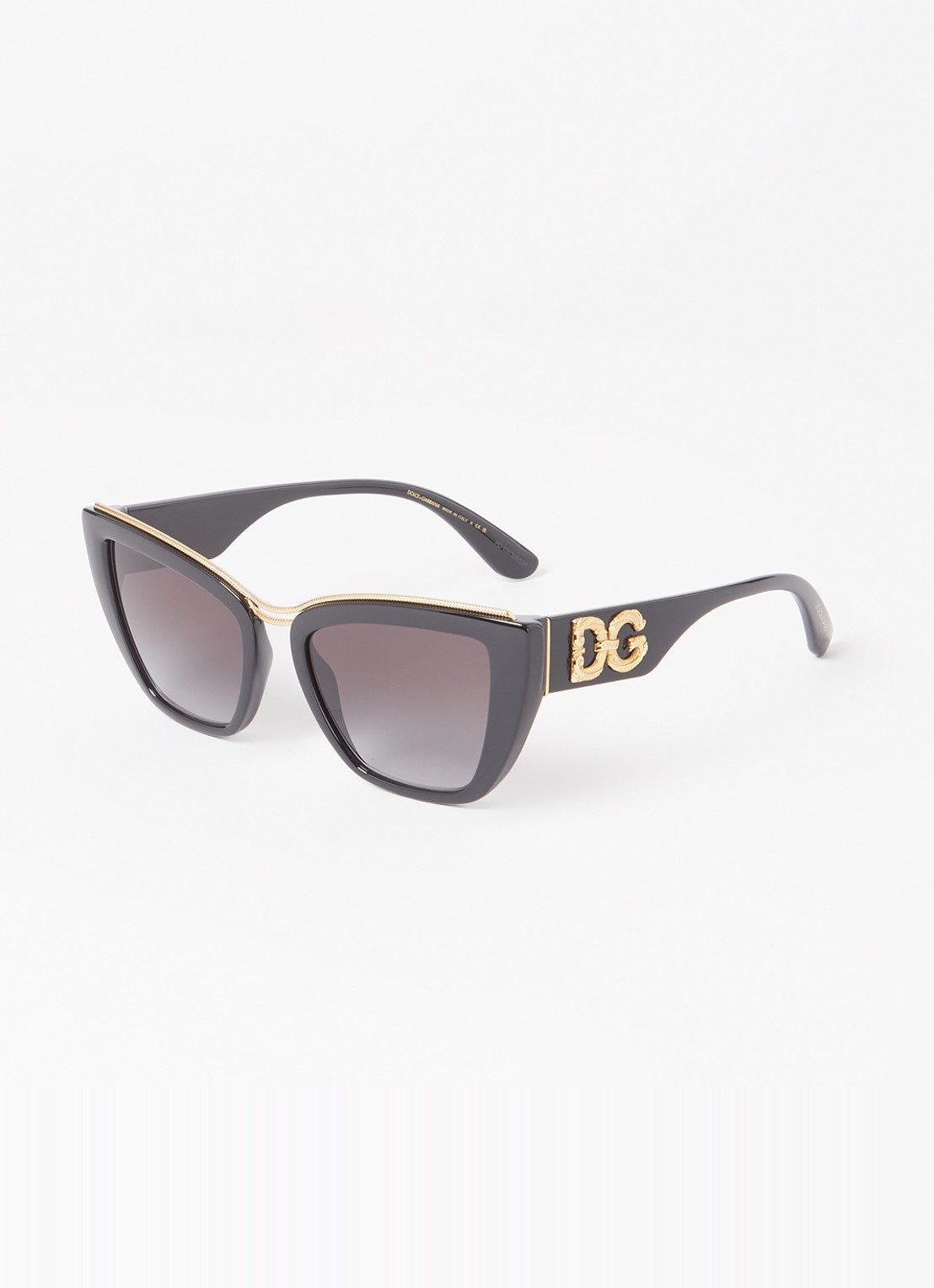 Dolce & Gabbana Cat Eye zonnebril DG6144 - voorkant 4 zwart