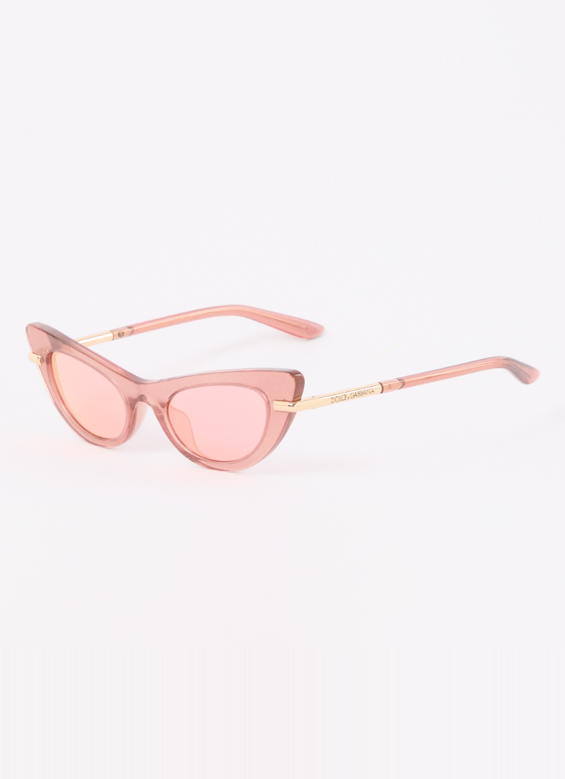 Dolce & Gabbana Cat Eye zonnebril DX4008 - voorkant 4 koraalroze