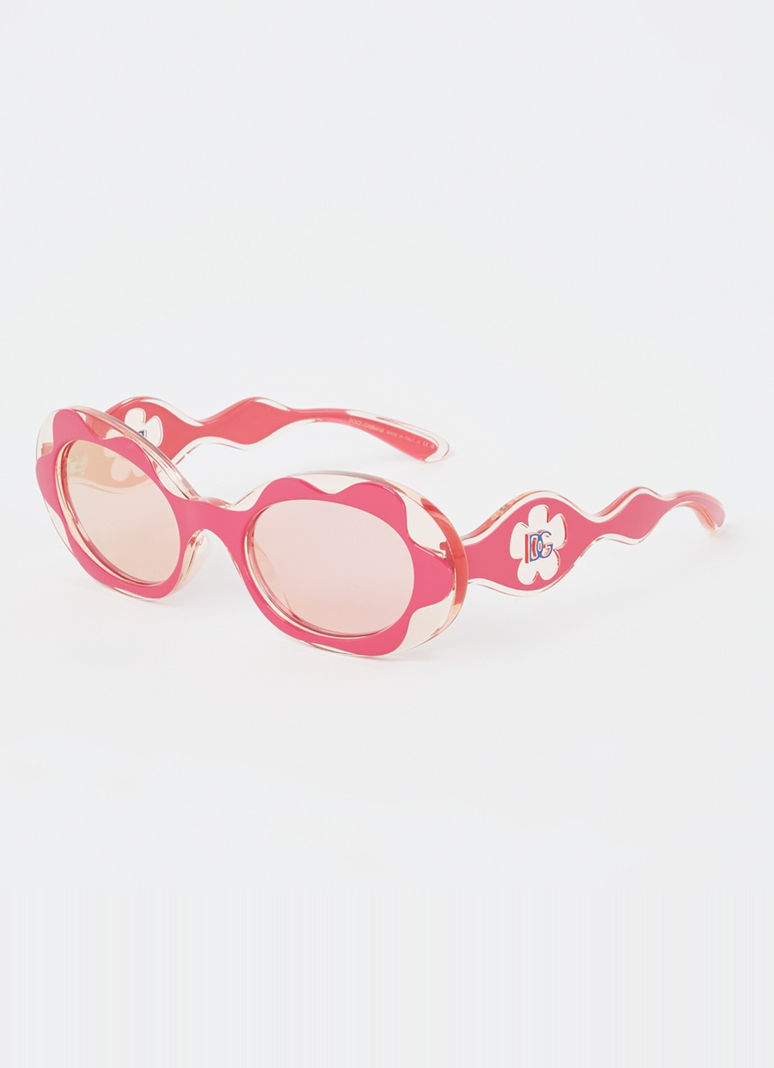 Dolce & Gabbana Cat Eye zonnebril DX6005 - voorkant 4 donkerroze