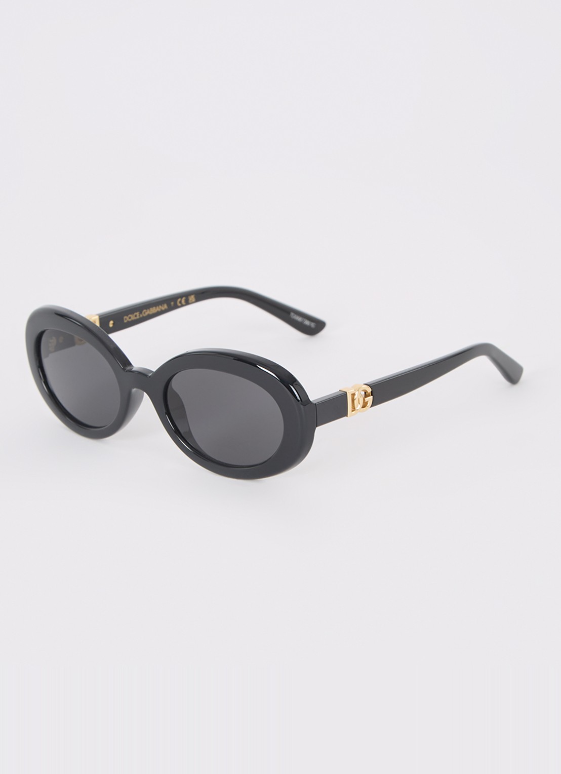 Dolce & Gabbana Cat Eye zonnebril DX6007U - voorkant 4 zwart