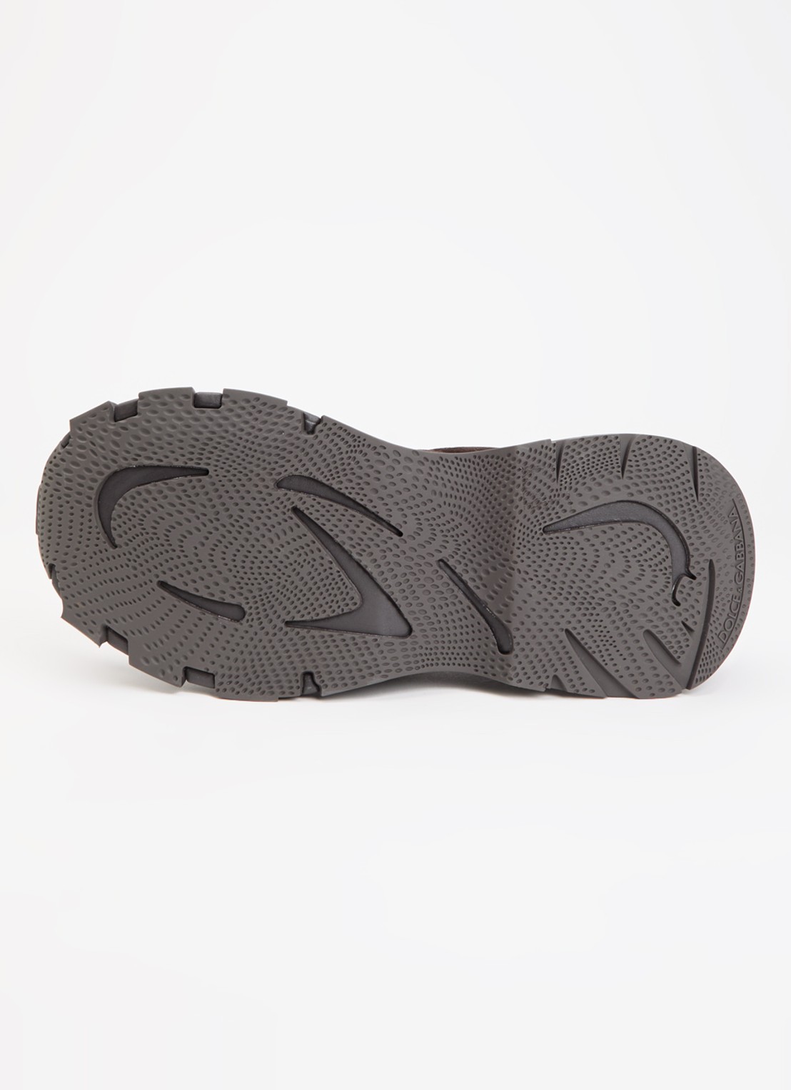Dolce & Gabbana Country Road sneaker van kalfssuède met logo - detail 4 donkerbruin
