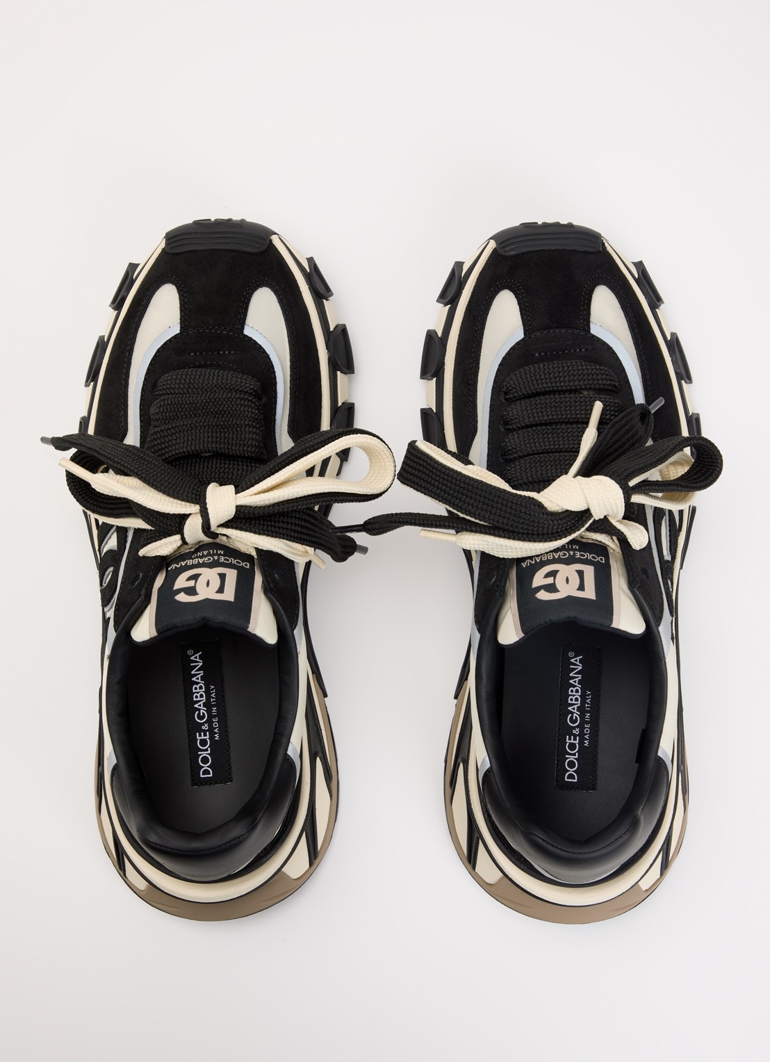 Dolce & Gabbana Country sneaker met details kalfssuède - detail 2 zwart