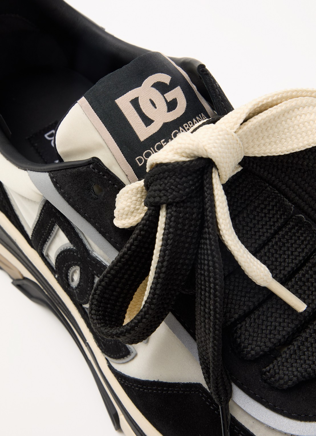 Dolce & Gabbana Country sneaker met details kalfssuède - detail 4 zwart