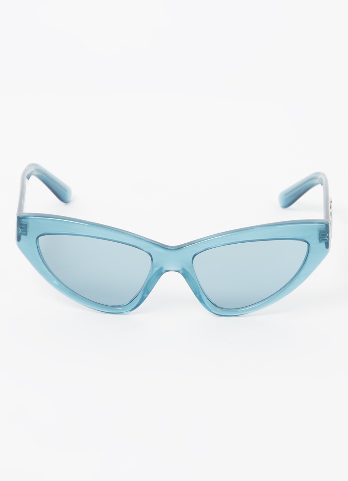 Dolce & Gabbana Crossed zonnebril DG4439 - detail 2 blauw