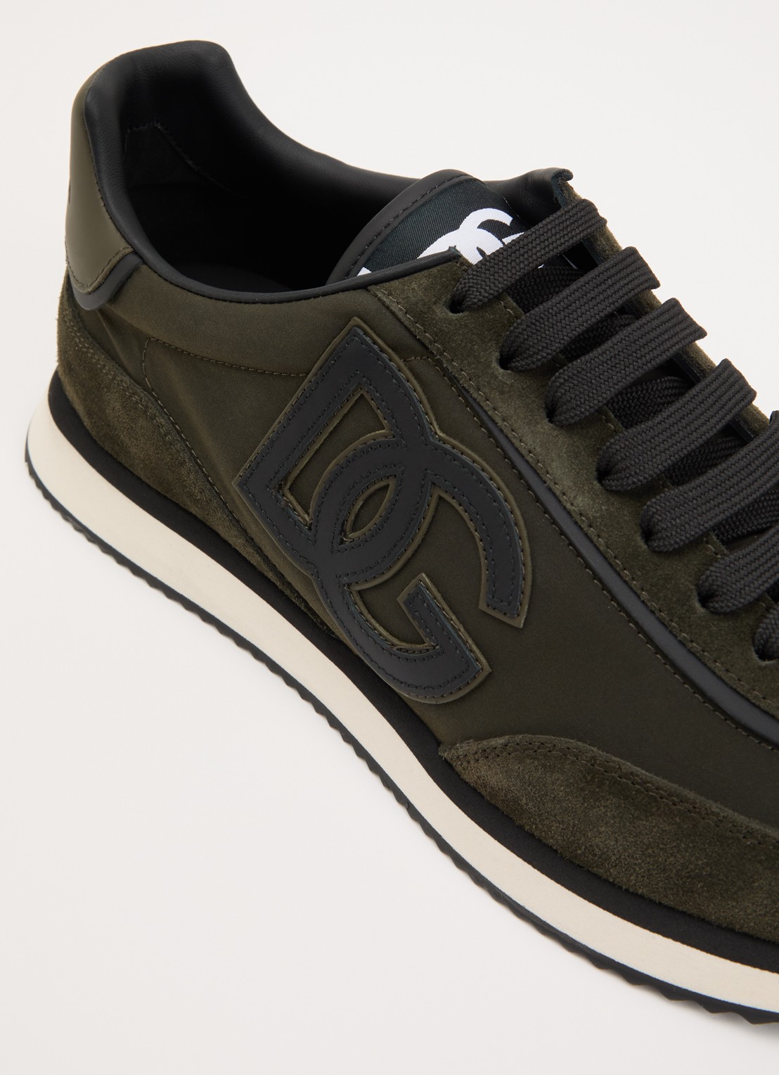 Dolce & Gabbana Cushion sneakers met kalfsleren details - detail 4 bronsgroen
