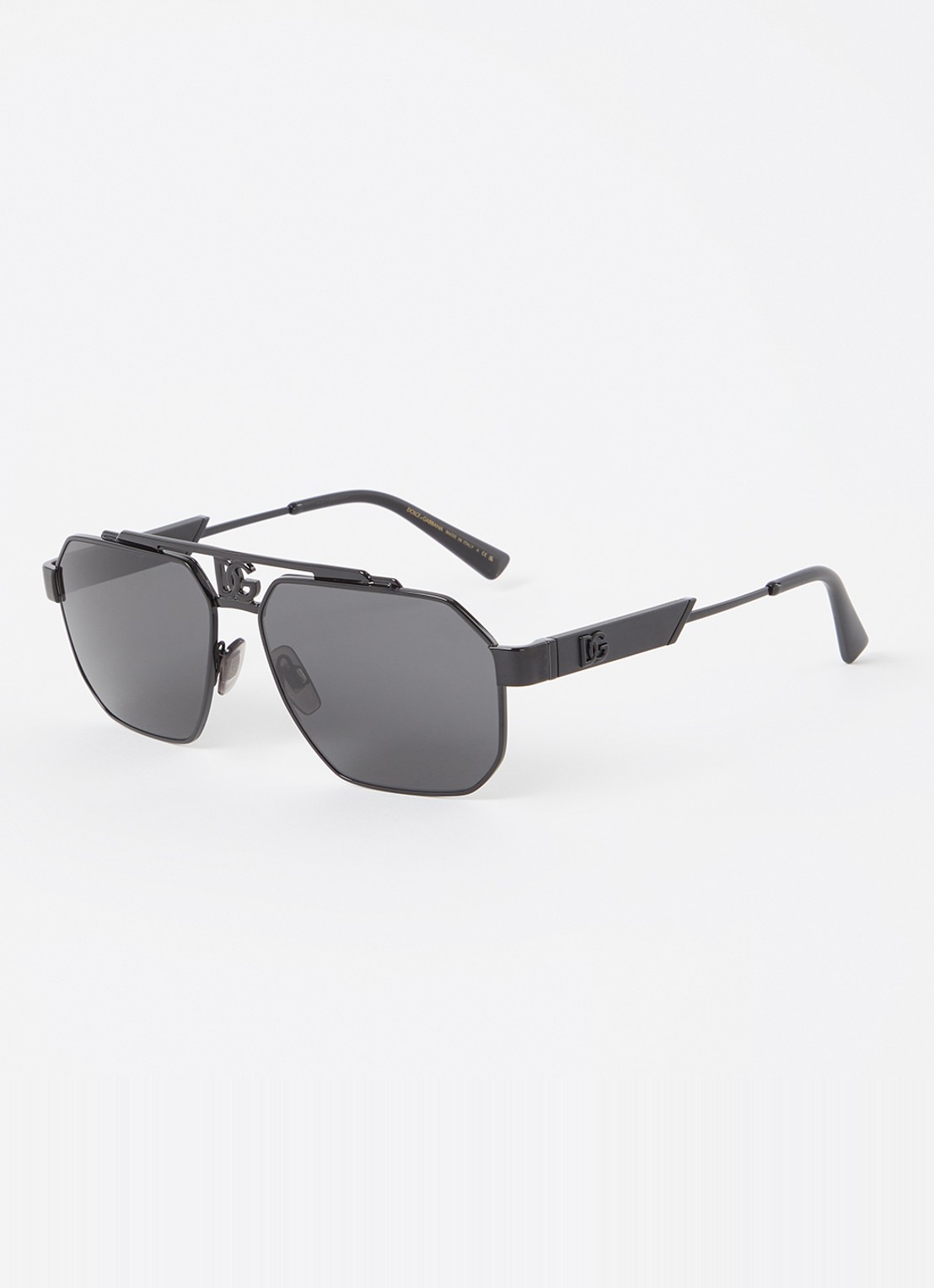 Dolce & Gabbana Dark Sicily zonnebril DG2294  - voorkant zwart