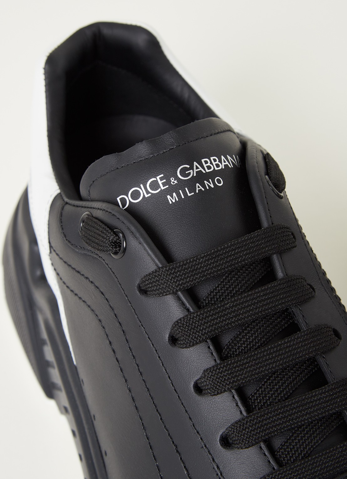 Dolce & Gabbana Daymaster sneaker van kalfsleer - detail 5 zwart