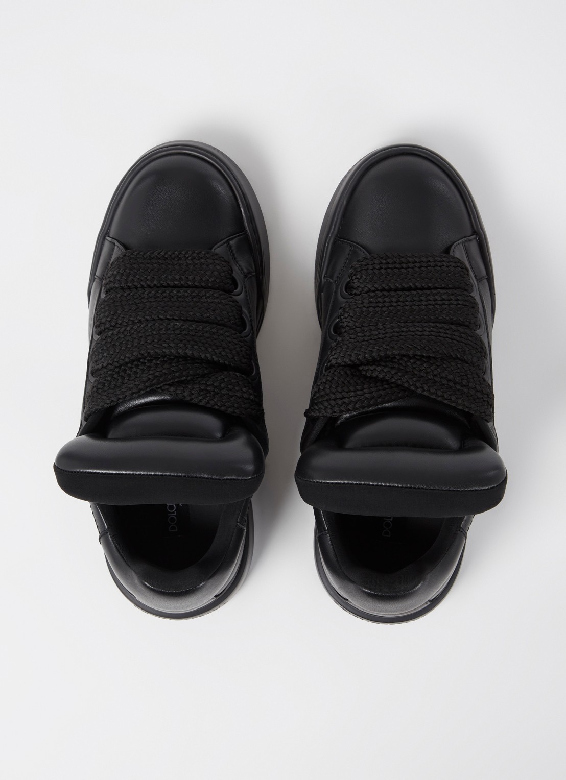 Dolce & Gabbana Mega Skate sneaker van lamsleer - detail 5 zwart