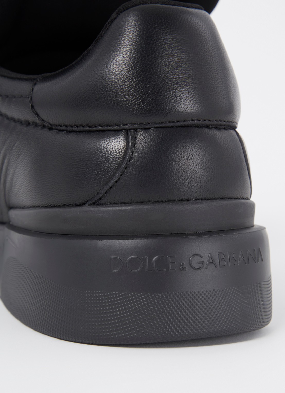 Dolce & Gabbana Mega Skate sneaker van lamsleer - detail 6 zwart