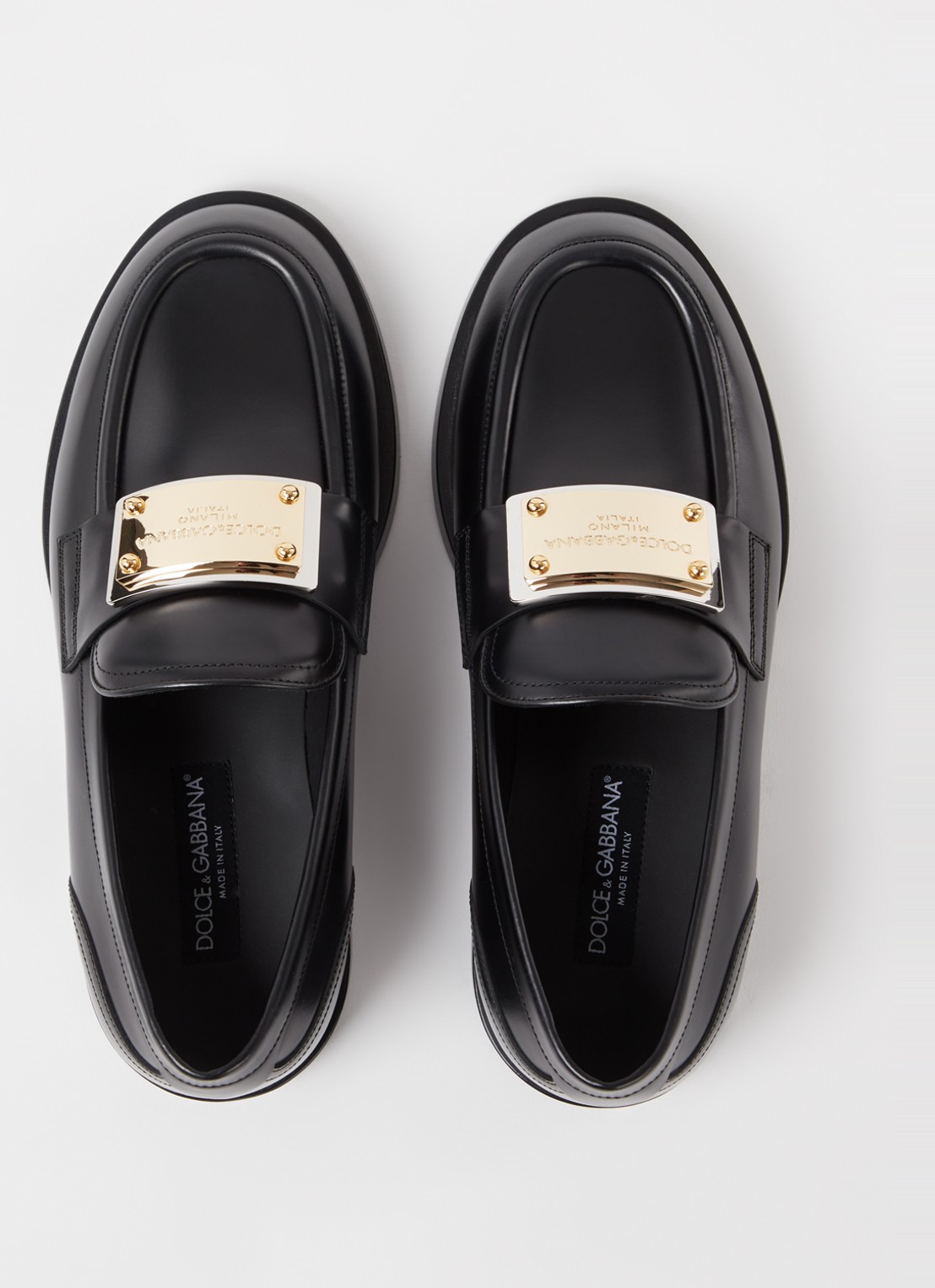 Dolce & Gabbana Miami loafer van kalfsleer - detail 5 zwart