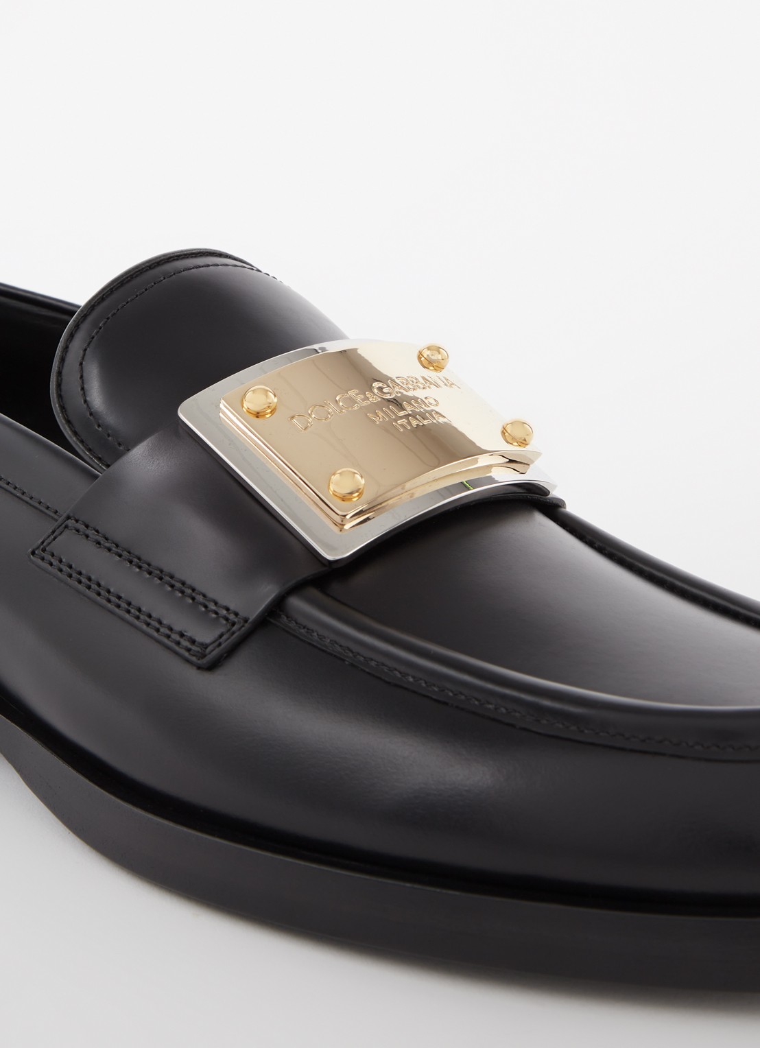 Dolce & Gabbana Miami loafer van kalfsleer - detail 6 zwart