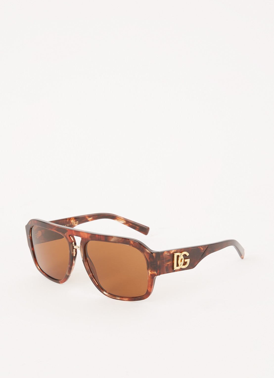 Dolce & Gabbana Piloten zonnebril DG4403 - voorkant 4 roodbruin