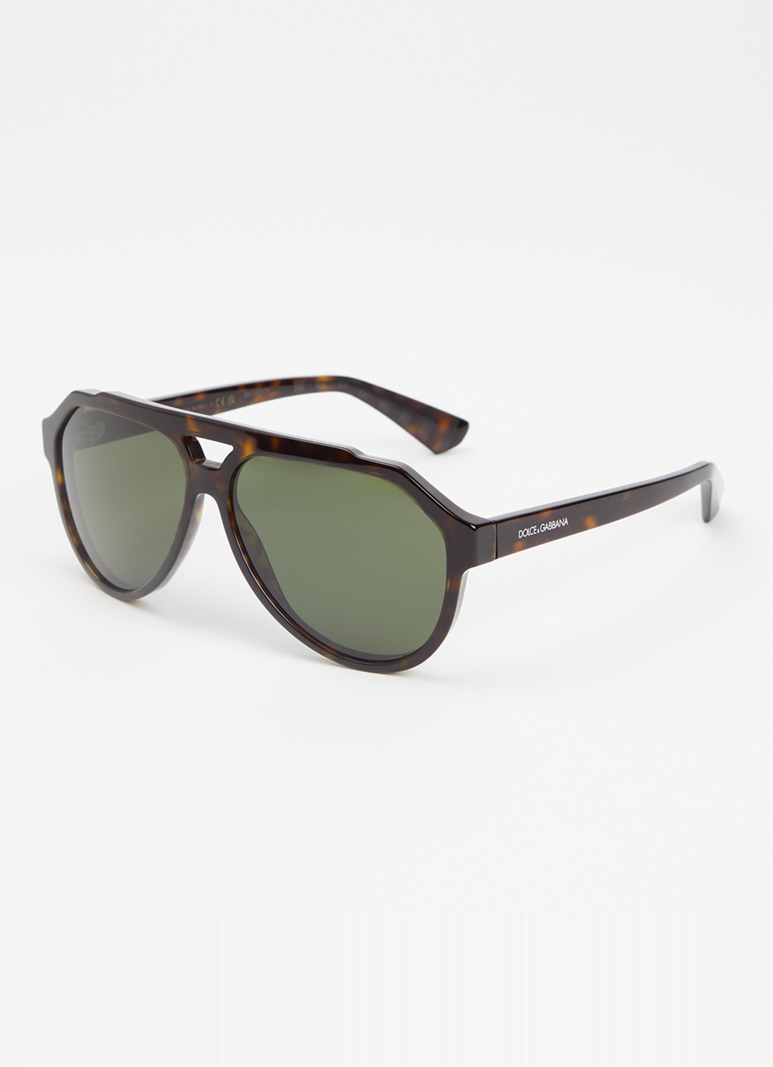 Dolce & Gabbana Piloten zonnebril DG4452   - voorkant donkerbruin