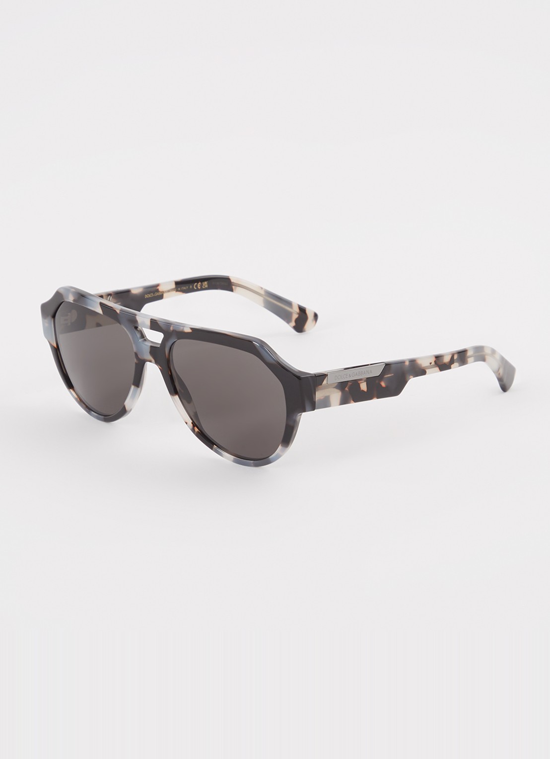 Dolce & Gabbana Piloten zonnebril DG4466 - voorkant grijs