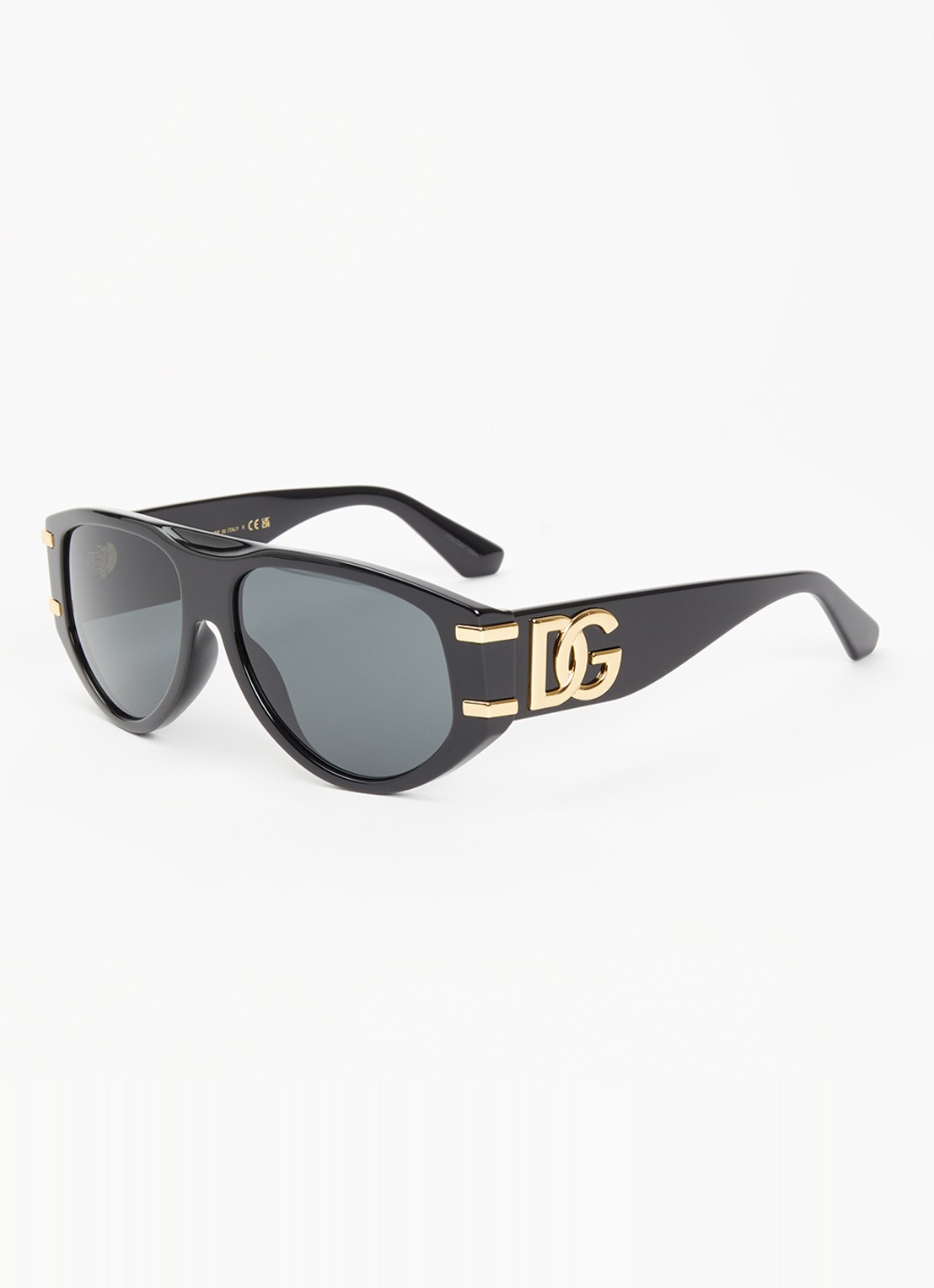 Dolce & Gabbana Piloten zonnebril DG4499   - voorkant zwart