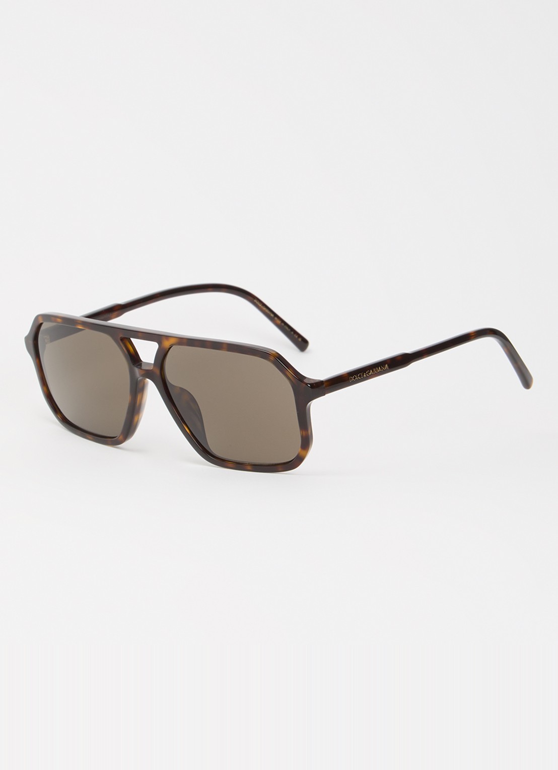 Dolce & Gabbana Piloten zonnebril DG4541 - voorkant donkerbruin