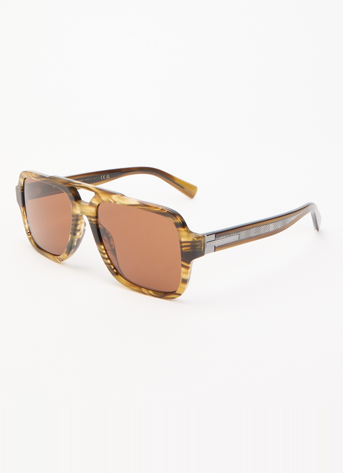 Dolce & Gabbana Piloten zonnebril DG4544 - voorkant olijfgroen