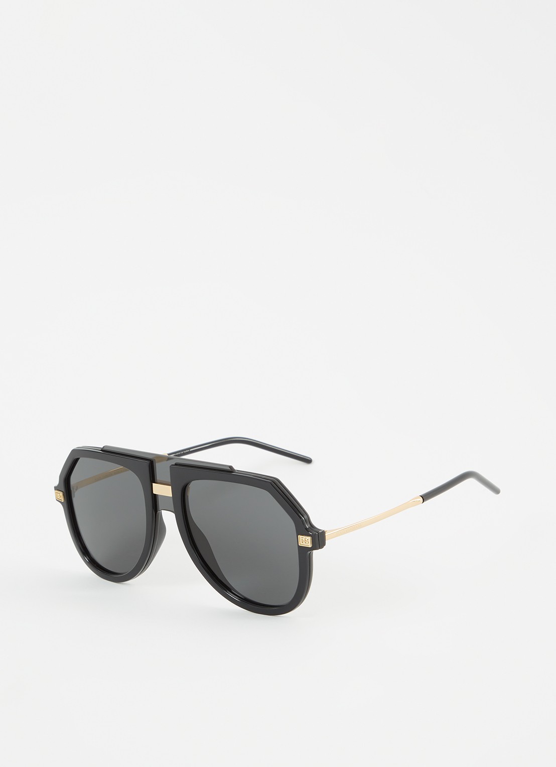 Dolce & Gabbana Piloten zonnebril DG6195 - voorkant 4 zwart