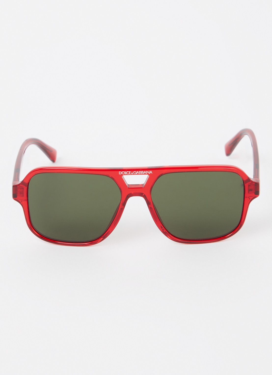 Dolce & Gabbana Piloten zonnebril DX4003 - detail rood