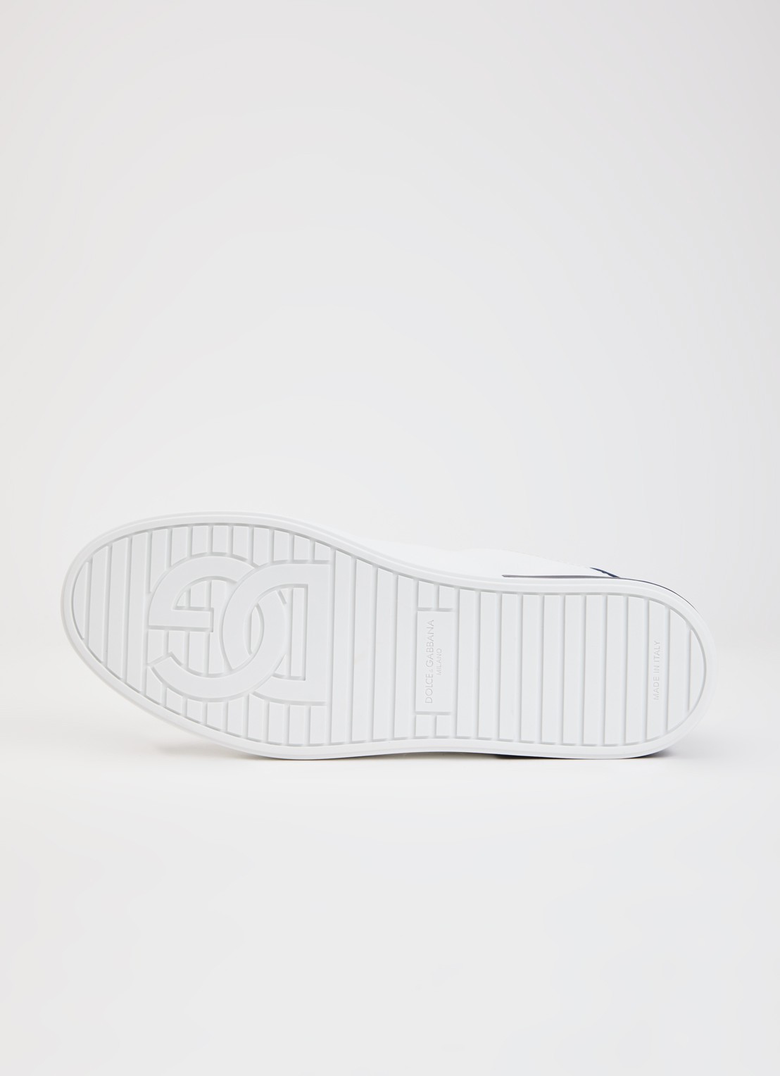 Dolce & Gabbana Portofino sneaker van kalfsleer met logo - detail 3 wit