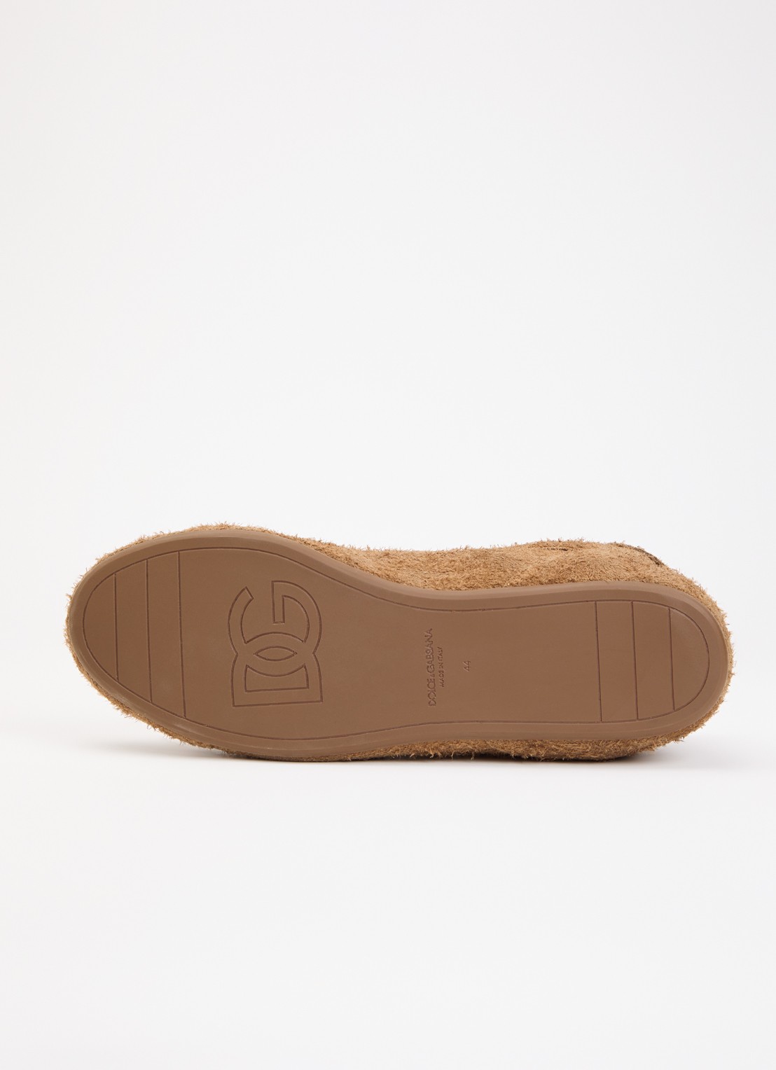 Dolce & Gabbana Portofino sneaker van kalfssuède met logo - detail 4 camel