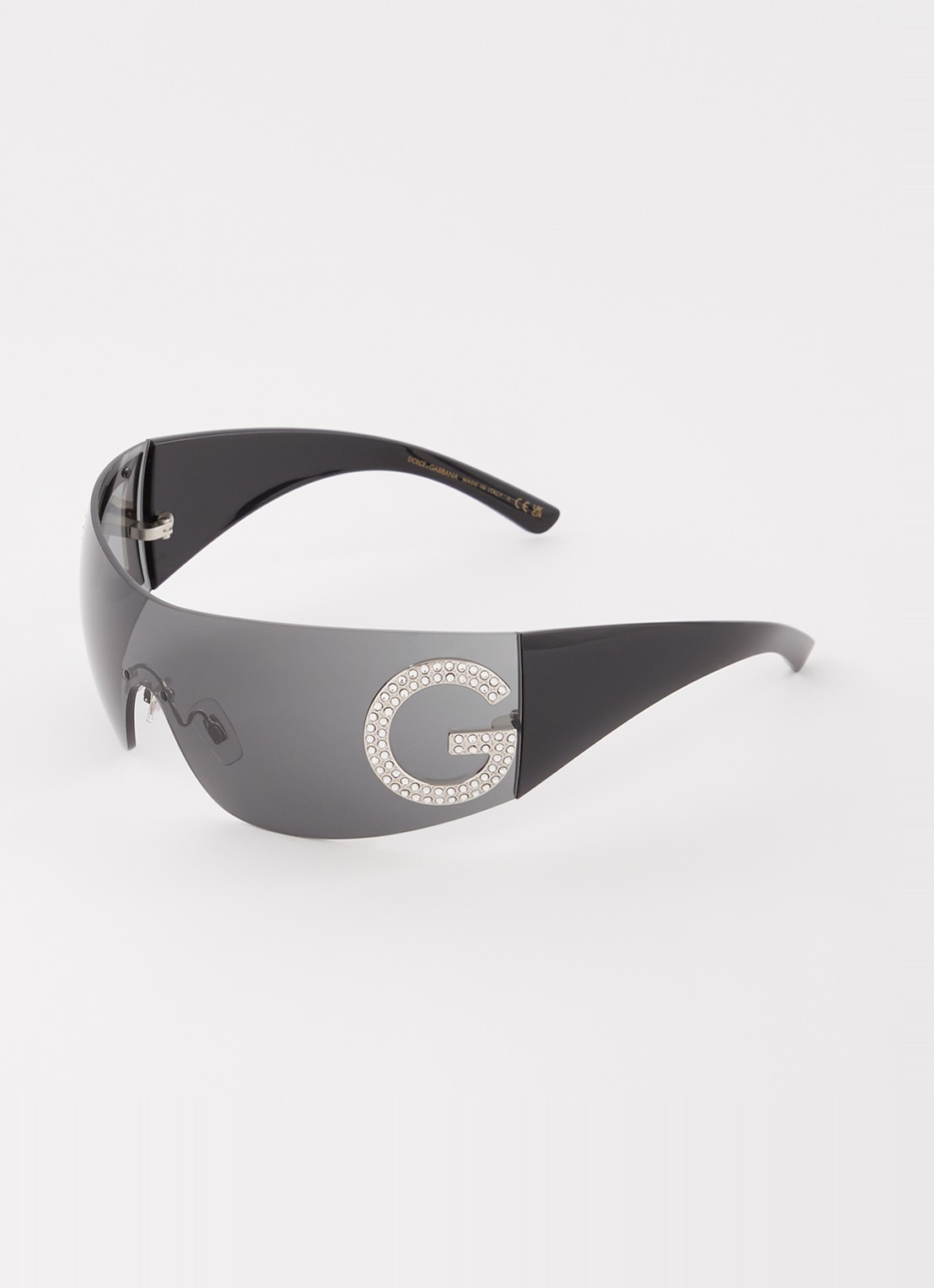 Dolce & Gabbana Re-Edition zonnebril DG2298B - voorkant zwart