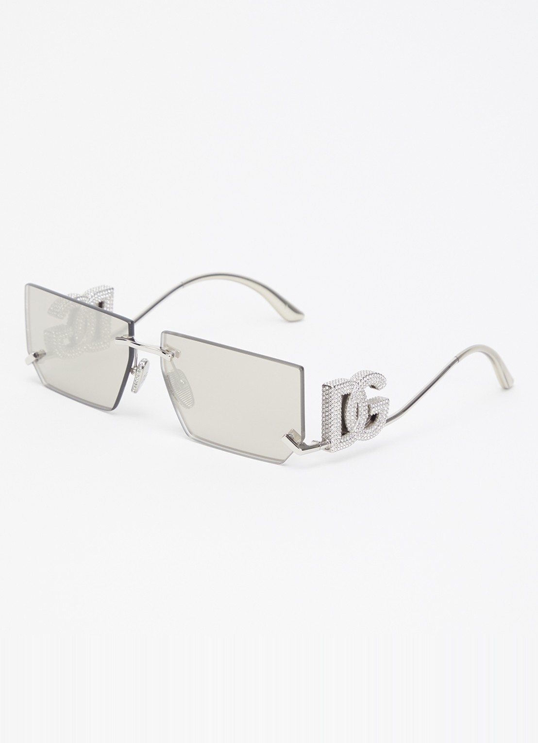 Dolce & Gabbana Retro zonnebril DG2304B - voorkant zilver