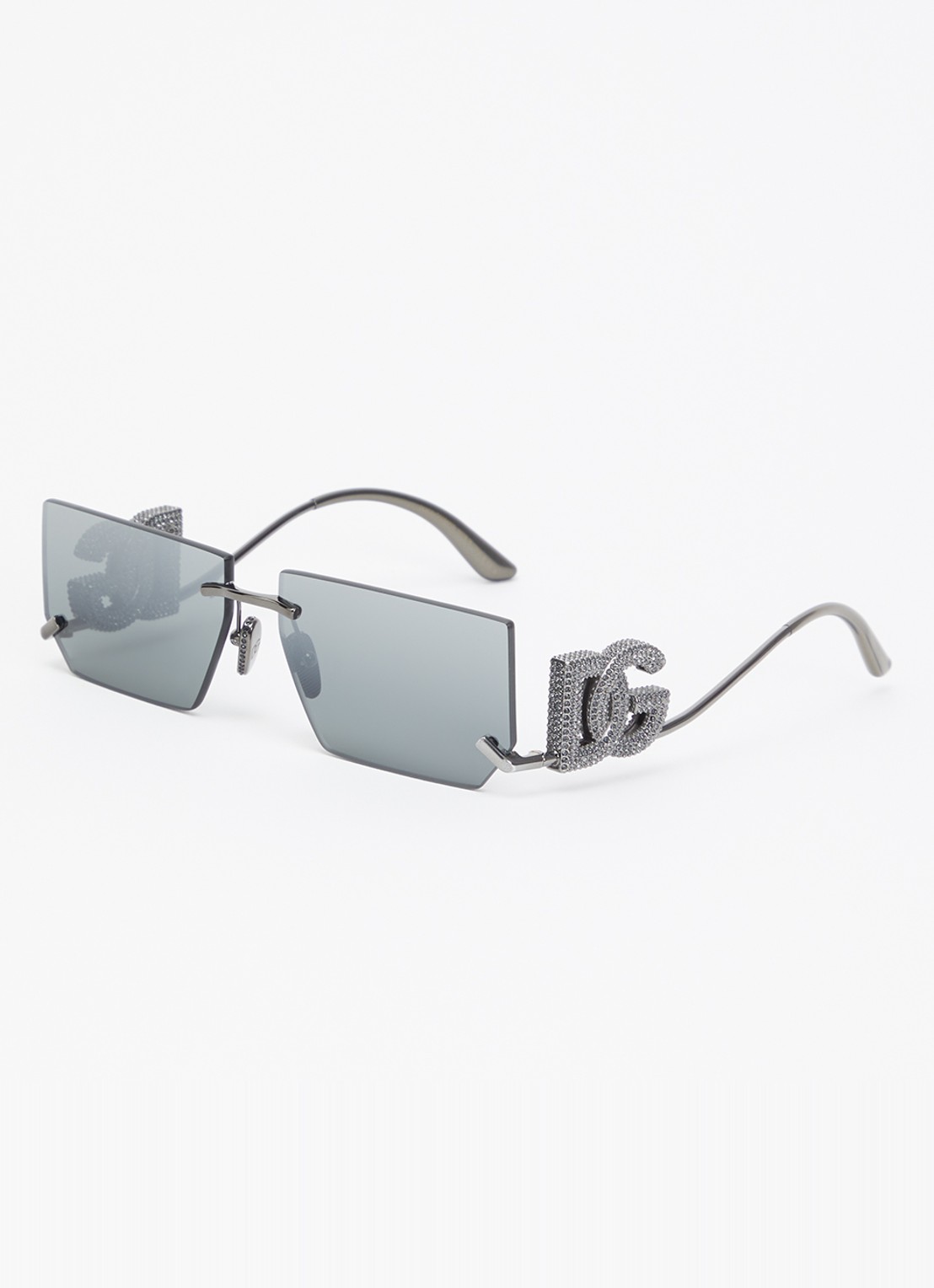 Dolce & Gabbana Retro zonnebril DG2304B - voorkant 4 zilver