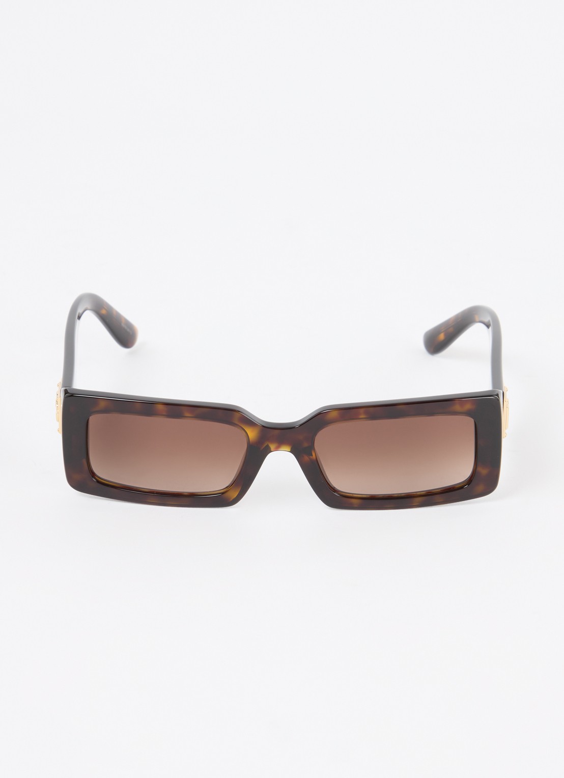 Dolce & Gabbana Retro zonnebril DG4416 - detail 2 donkerbruin