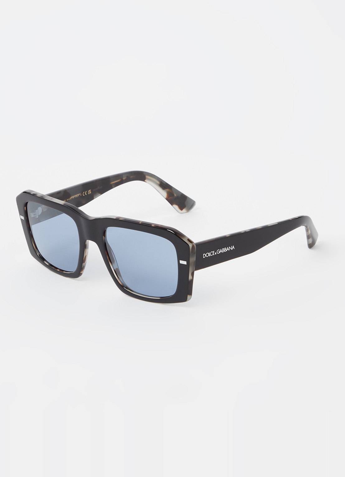 Dolce & Gabbana Retro zonnebril DG4430 - voorkant 4 zwart