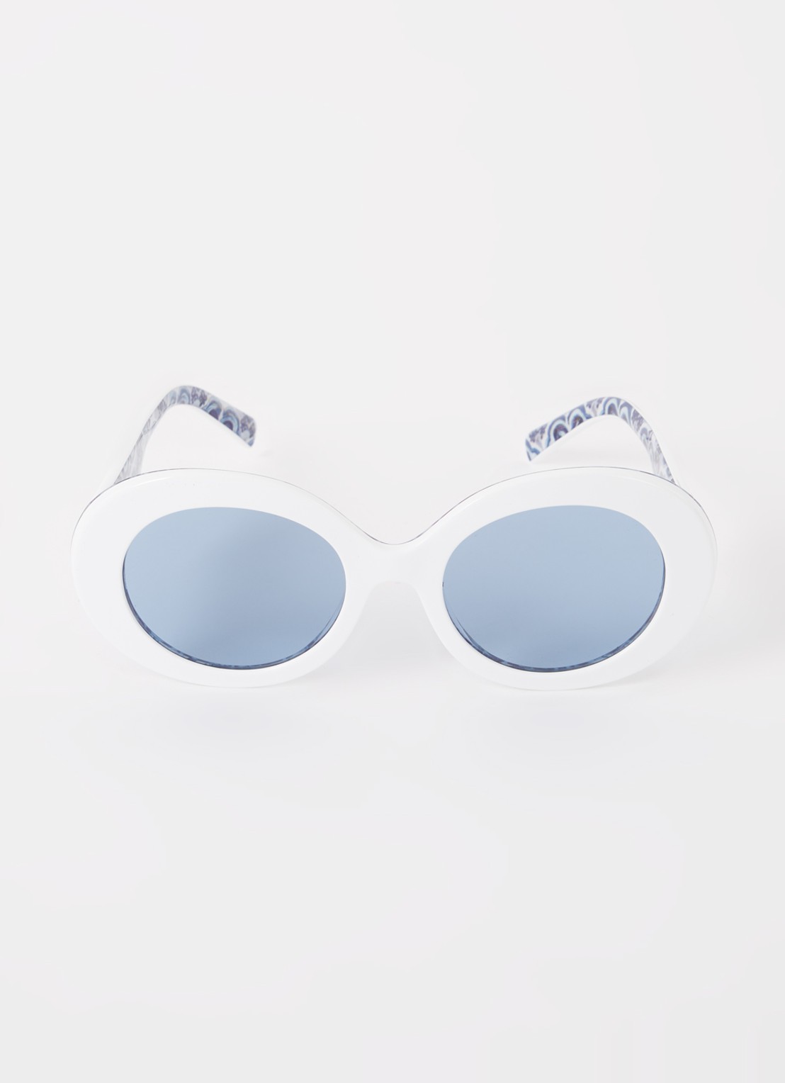 Dolce & Gabbana Retro zonnebril DG4448 - detail wit