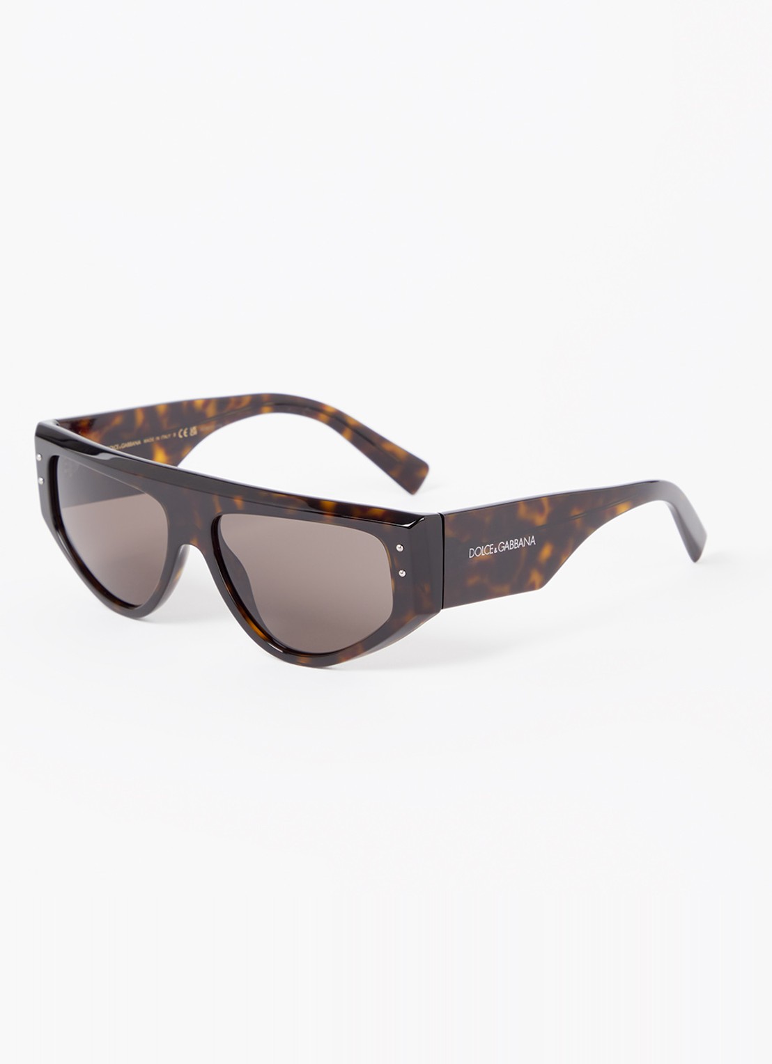Dolce & Gabbana Retro zonnebril DG4461  - voorkant 4 donkerbruin