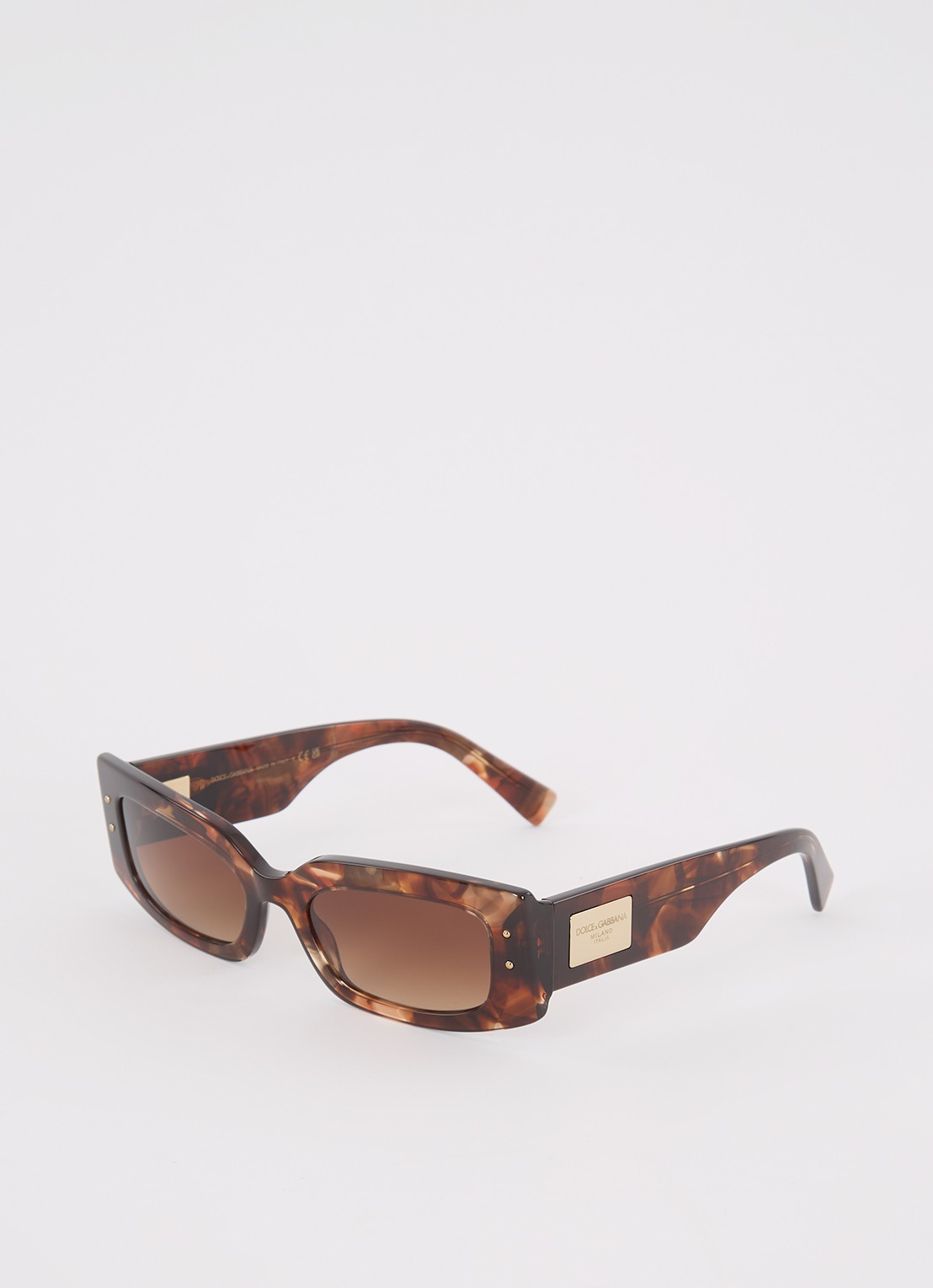 Dolce & Gabbana Retro zonnebril DG4479 - voorkant donkerbruin