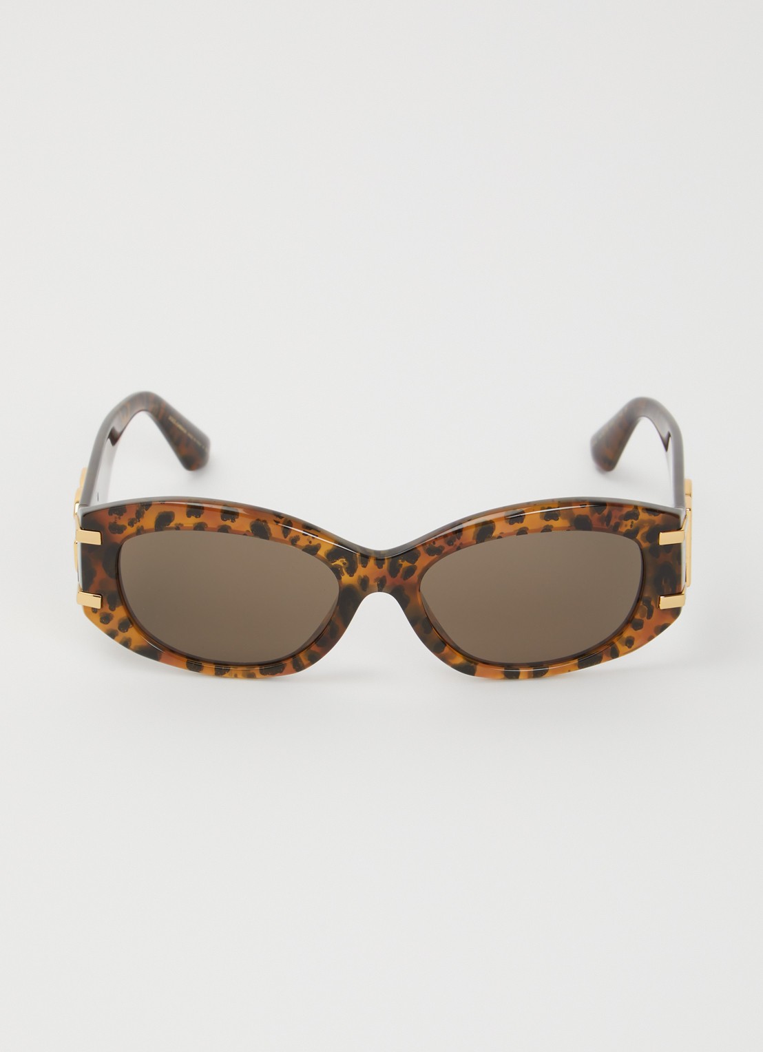 Dolce & Gabbana Retro zonnebril DG4502 - detail bruin