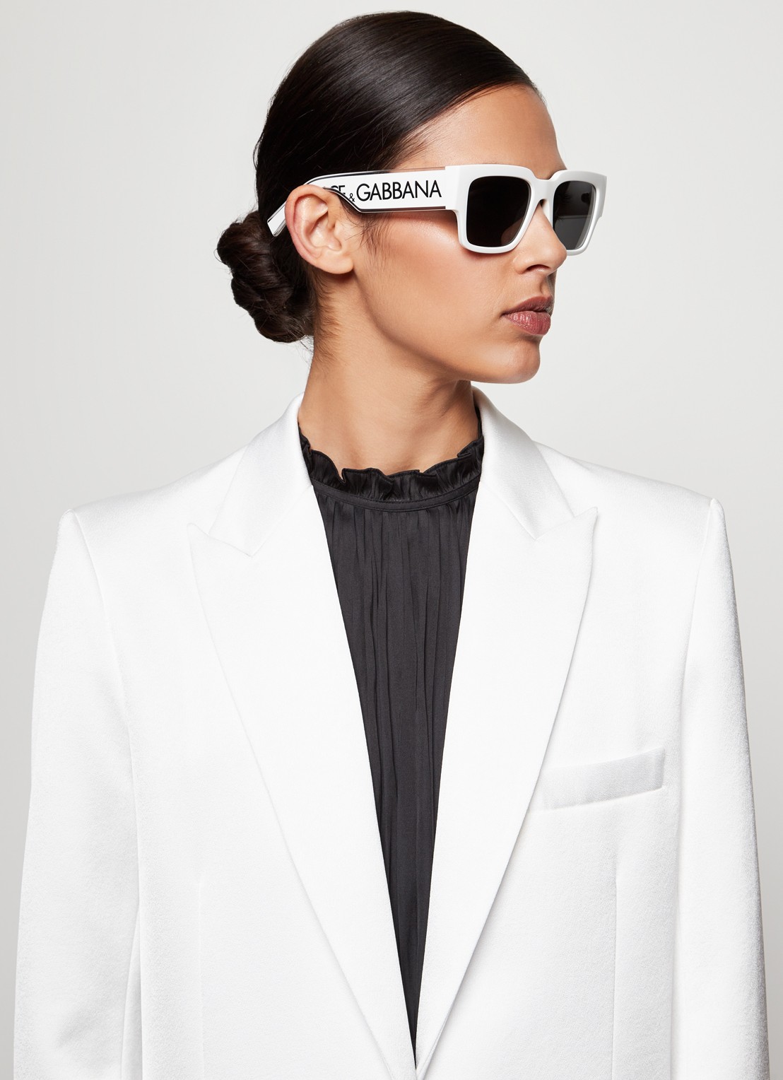 Dolce & Gabbana Retro zonnebril DG6184 - voorkant 2 wit